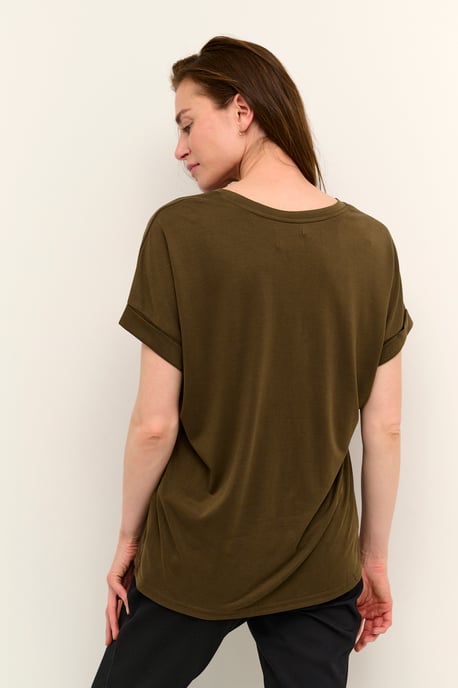 T-shirt Loose fit dark brown - Image 5