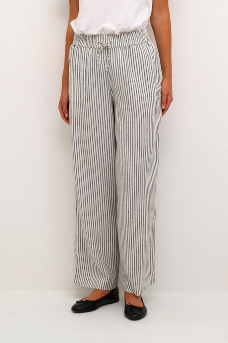 Pants Suiting Relaxed fit black offwhite - Image 3