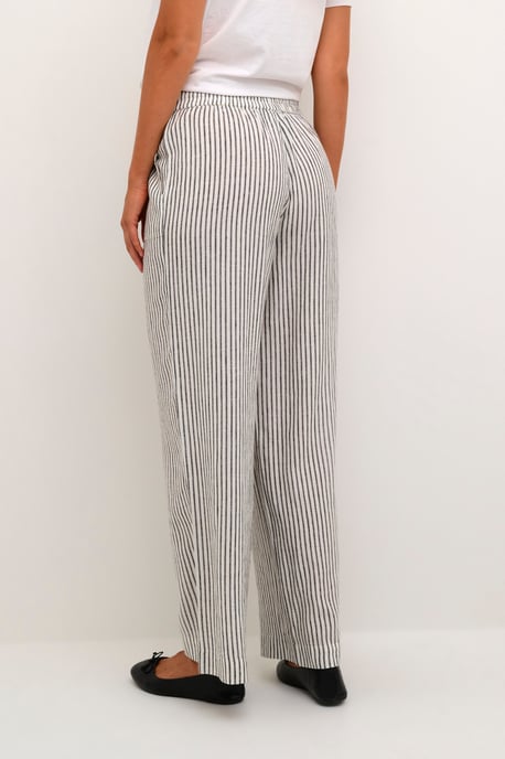 Pants Suiting Relaxed fit black offwhite - Image 4