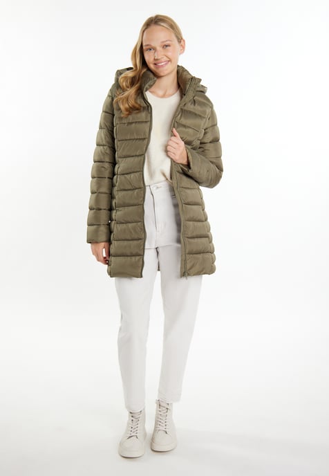 Mymo leichte Steppjacke Damen militärisch oliv - Image 2