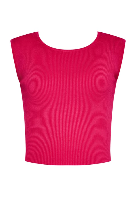 Mymo Crop-Top Damen Fuchsie - Image 4