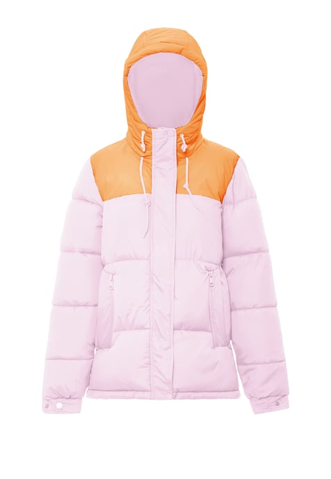 Mymo Wattierte Steppjacke Damen Süßes Pink Aprikose - Image 1