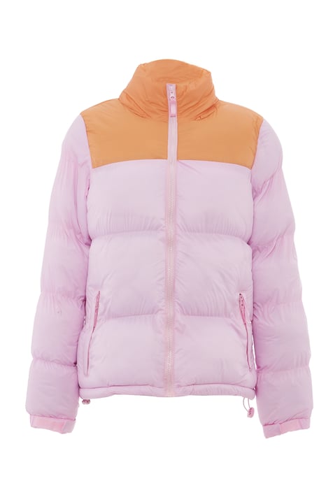 Mymo Wattierte Steppjacke Damen Süßes Pink Aprikose - Image 3