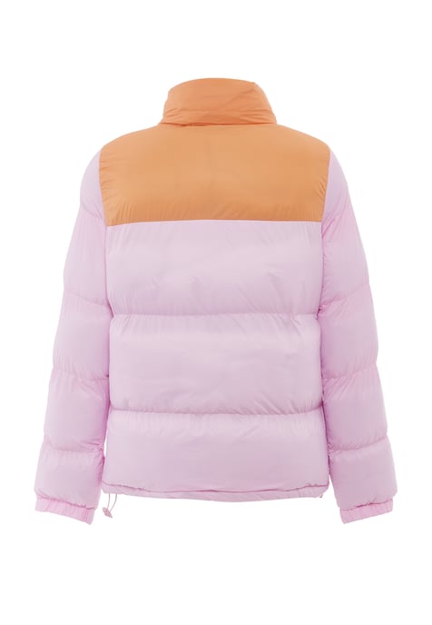 Mymo Wattierte Steppjacke Damen Süßes Pink Aprikose - Image 4