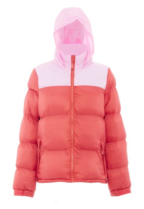 Mymo Wattierte Steppjacke Damen Sommerrot Süßes Pink - Image 1