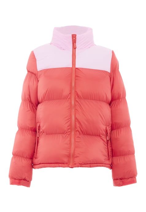 Mymo Wattierte Steppjacke Damen Sommerrot Süßes Pink - Image 3