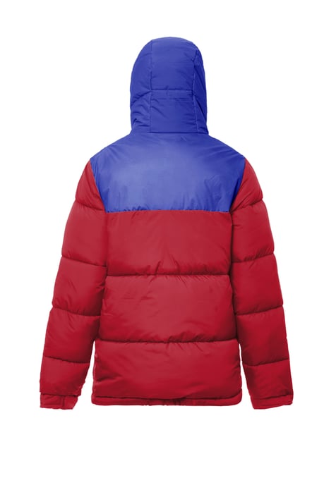 Mymo Wattierte Steppjacke Damen Rot Kobalt - Image 2