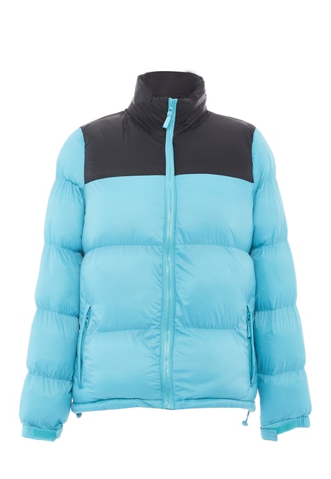 Mymo Wattierte Steppjacke Damen Türkis Schwarz - Image 3