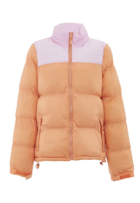 Mymo Wattierte Steppjacke Damen Aprikose Süßes Pink - Image 3