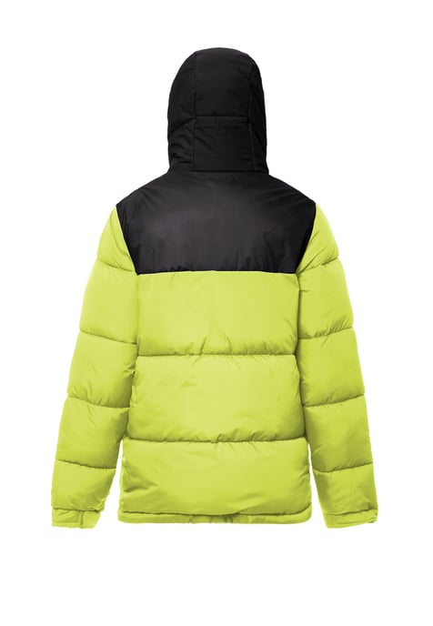 Mymo Wattierte Steppjacke Damen Saure Limette Schwarz - Image 2