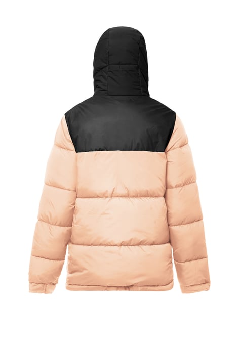 Mymo Wattierte Steppjacke Damen Pfirsich Schwarz - Image 2