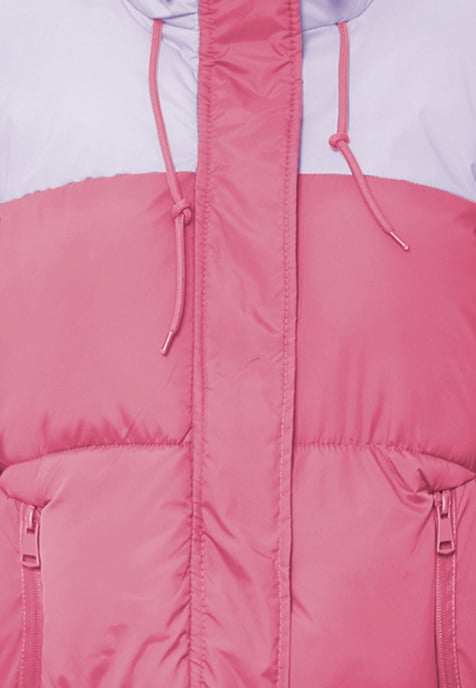 Mymo Wattierte Steppjacke Damen Pink Lavendel - Image 3