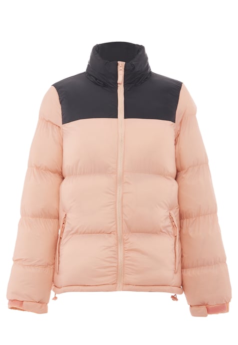 Mymo Wattierte Steppjacke Damen Pfirsich Schwarz - Image 3