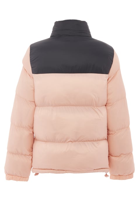 Mymo Wattierte Steppjacke Damen Pfirsich Schwarz - Image 4