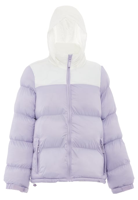 Mymo Wattierte Steppjacke Damen Lavendel Wollweiss - Image 1