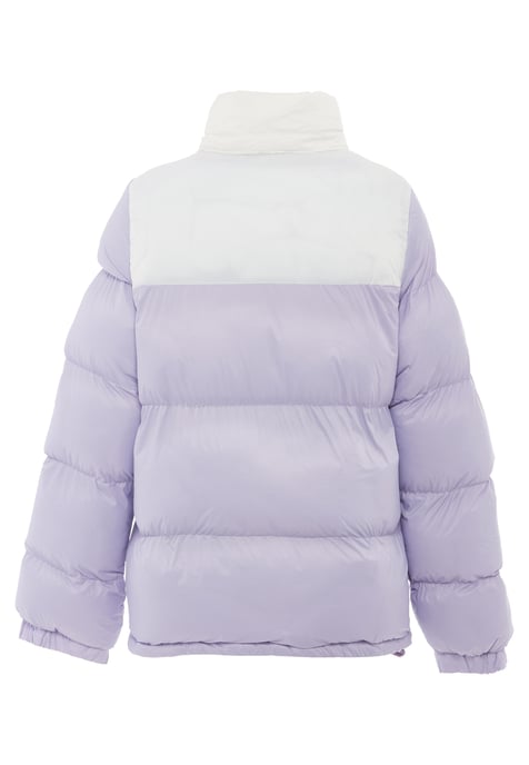 Mymo Wattierte Steppjacke Damen Lavendel Wollweiss - Image 4