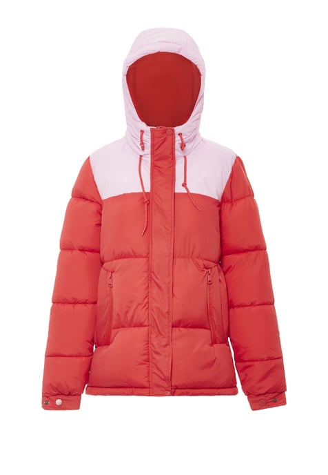 Mymo Wattierte Steppjacke Damen Sommerrot Süßes Pink - Image 1