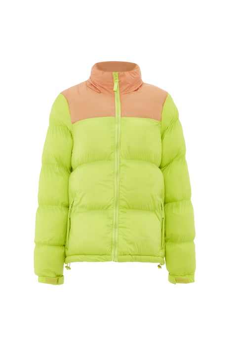 Mymo Wattierte Steppjacke Damen Saure Limette Aprikose - Image 3