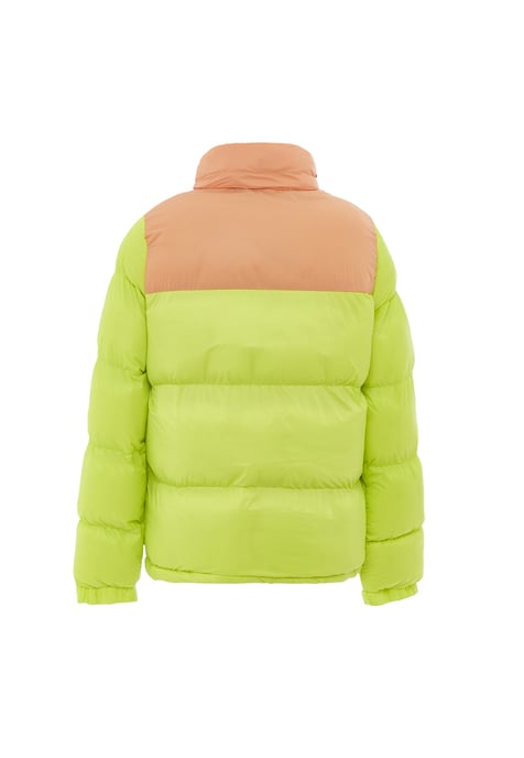 Mymo Wattierte Steppjacke Damen Saure Limette Aprikose - Image 4