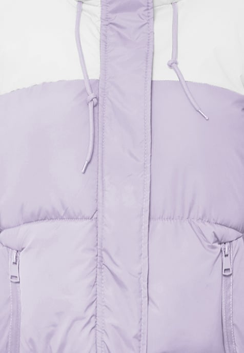 Mymo Wattierte Steppjacke Damen Lavendel Wollweiss - Image 3