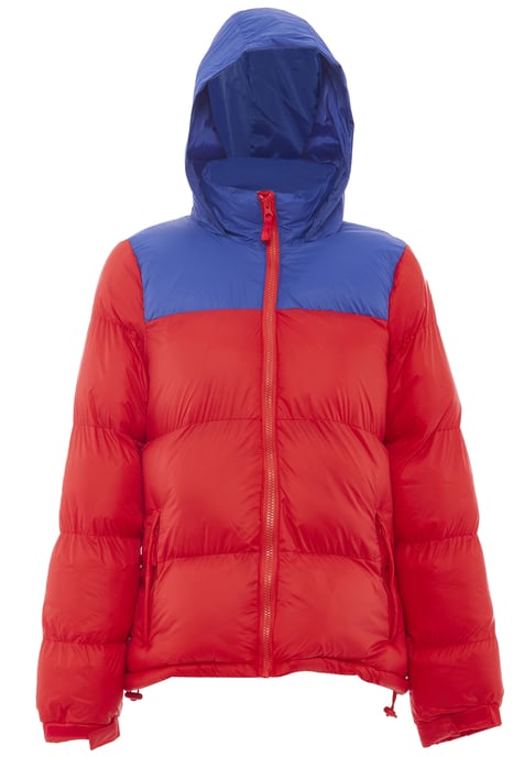 Mymo Wattierte Steppjacke Damen Rot Kobalt - Image 1