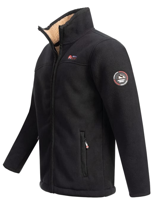 Arctic Seven Herren Fleece Jacke – Schwarz - Image 3