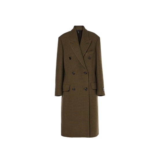 Acne Studios – Karierter, zweireihiger Mantel aus Wollmischung - Image 1