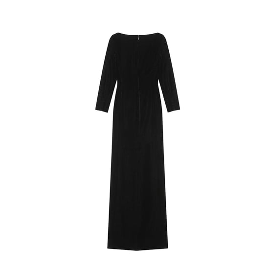 Saint Laurent Langes Samtkleid - Image 2