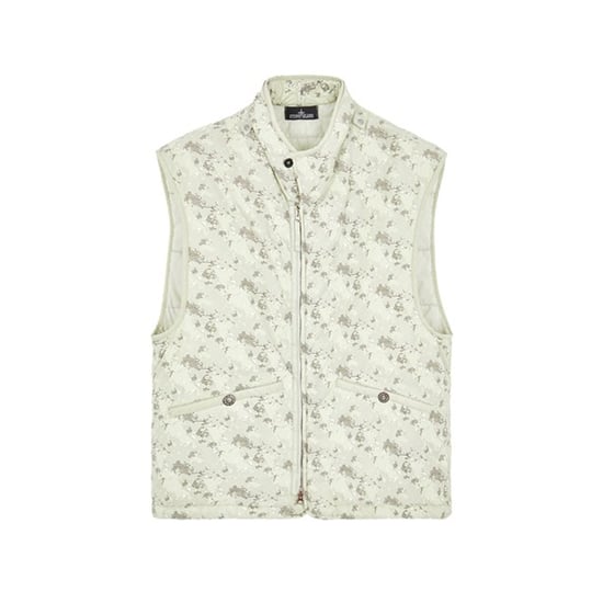 Stone Island bedruckte gebürstete Weste - Image 1