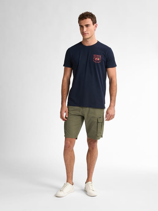 Petrol Industries - Cargo-Shorts mit Gürtel Azure Herren - Grün - Image 5