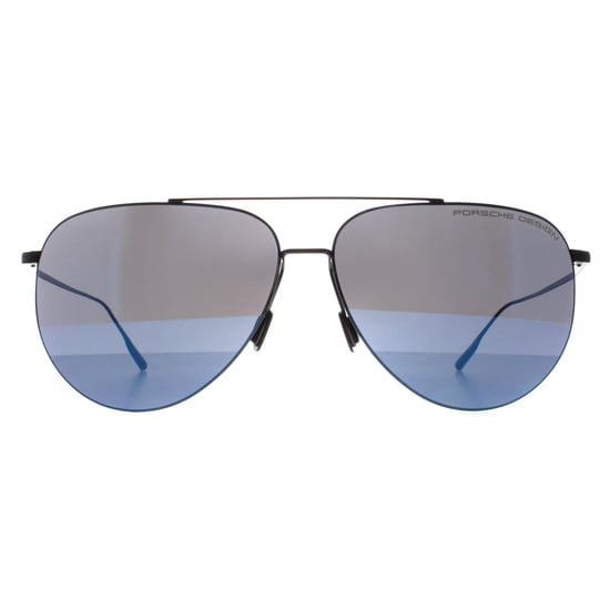 Porsche Design Aviator Unisex Schwarz Blau Spiegel P8939 - Image 1