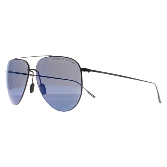 Porsche Design Aviator Unisex Schwarz Blau Spiegel P8939 - Image 2
