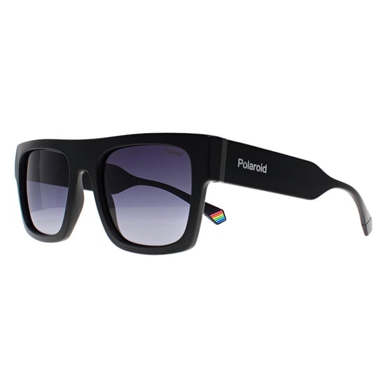 Polaroid Rechteckige Unisex-Sonnenbrille, mattes Gestell, grauer Verlauf, polarisiert PLD 6224/S/X - Schwarz - Image 2