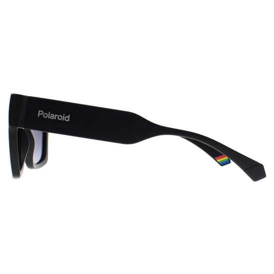 Polaroid Rechteckige Unisex-Sonnenbrille, mattes Gestell, grauer Verlauf, polarisiert PLD 6224/S/X - Schwarz - Image 3