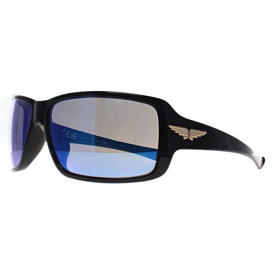 Police Square Herrensonnenbrille Model SPLN37M Tailwind 5 mit Smoke-Mirror-Glas - Schwarz - Image 2
