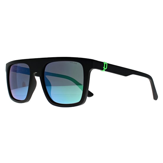 Police Square Herren Matt Schwarz Smoke Green Mirror SPLF61 Beyond Lite 2 - Image 2