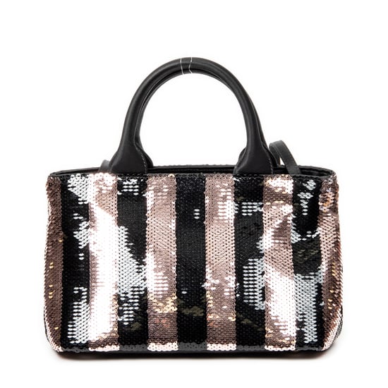 Mini Sequin Canapa Tote Umhängetasche - Image 1