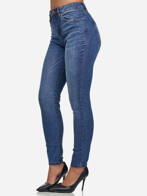 Tazzio Damen Skinny Fit High Waist Jeans - Image 1