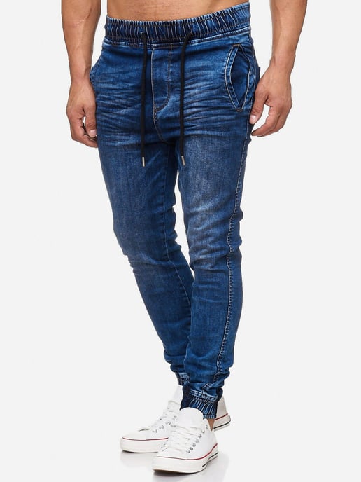 Tazzio Herren Jeans Regular Fit im Jogger-Stil - Image 1