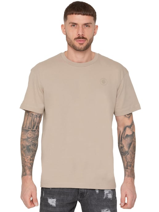 Enzo | 3er-Pack T-Shirt mit Rundhalsausschnitt in Übergröße - BLK/GRY/OATMEL - Image 4