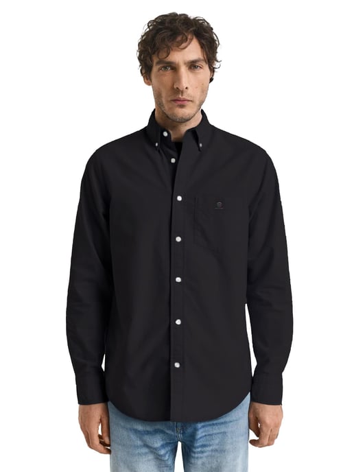 Enzo | 2er-Pack Herren Regular Fit Oxford Hemd - Schwarz & Marine - Image 2
