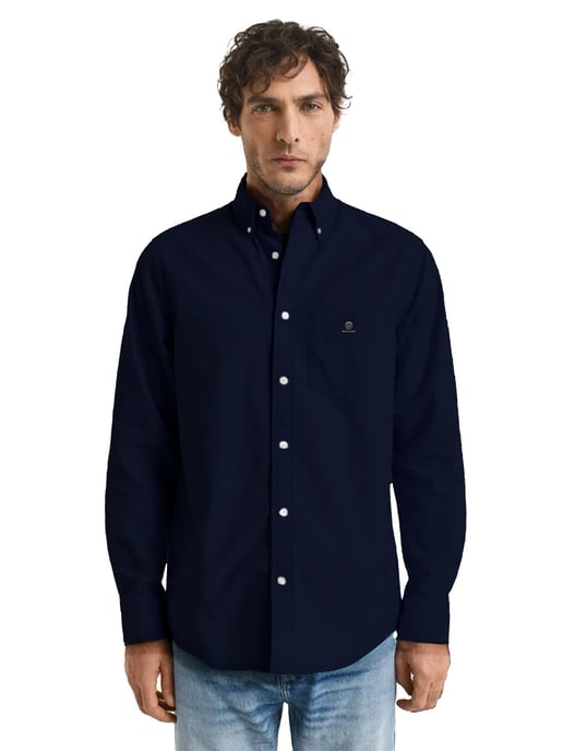 Enzo | 2er-Pack Herren Regular Fit Oxford Hemd - Schwarz & Marine - Image 4
