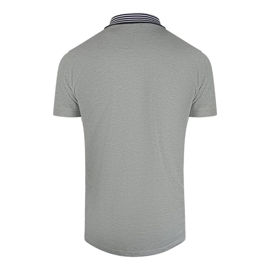 Cavalli Class - Graues Poloshirt Mit Gestreiftem Kragen - Image 2