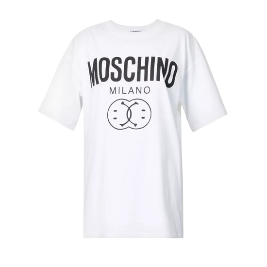 Moschino - Weißes T-shirt Mit Doppel-smiley - Image 1