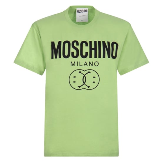 Moschino Milano - Grünes T-shirt Mit Doppel-smiley - Image 1