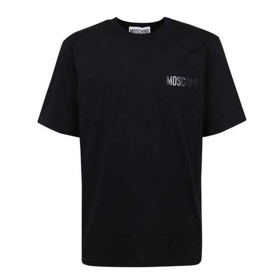 Schwarzes T-shirt Mit Moschino-logo-patch - Image 1