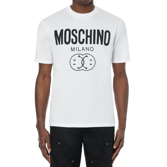 Moschino Milano - Weißes T-shirt Mit Doppel-smiley-logo - Image 2