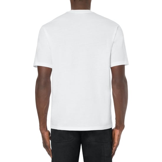 Moschino Milano - Weißes T-shirt Mit Doppel-smiley-logo - Image 3