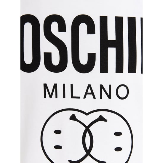 Moschino - Weißes T-shirt Mit Doppel-smiley-logo - Image 3