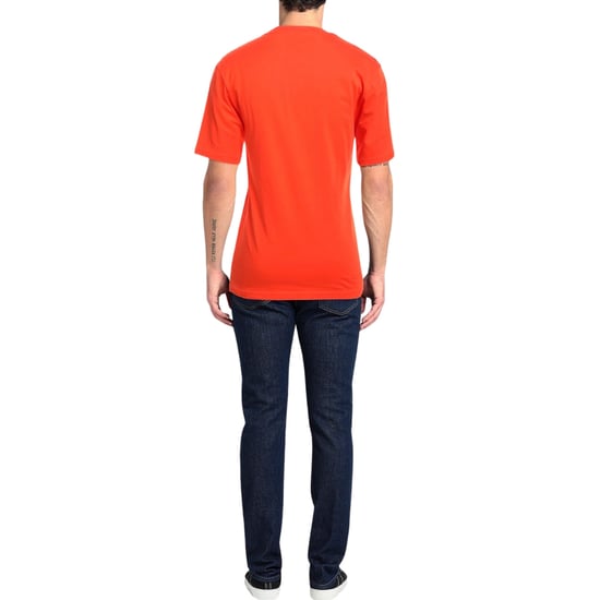 Moschino Couture - Oranges T-shirt Mit Glänzendem Logo - Image 2